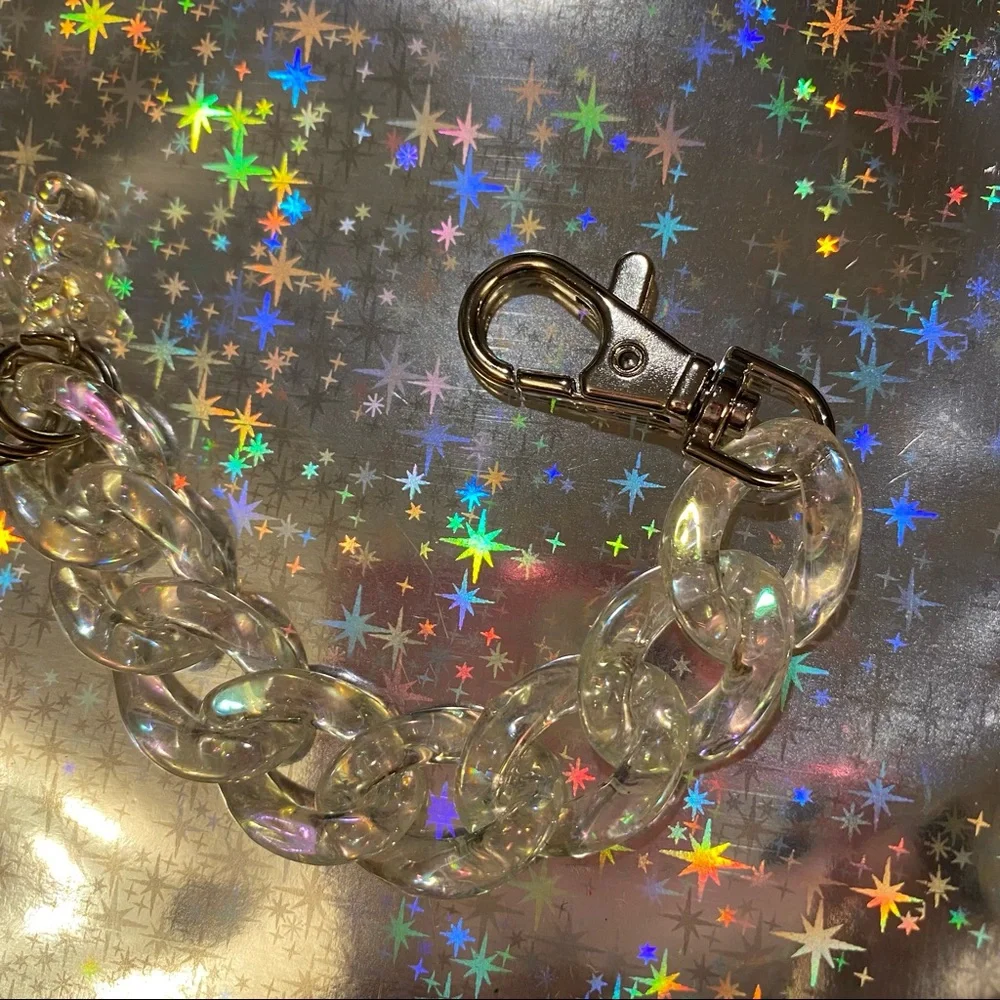 Iridescent Bear Chain Bag Charm - Picture 5 of 11